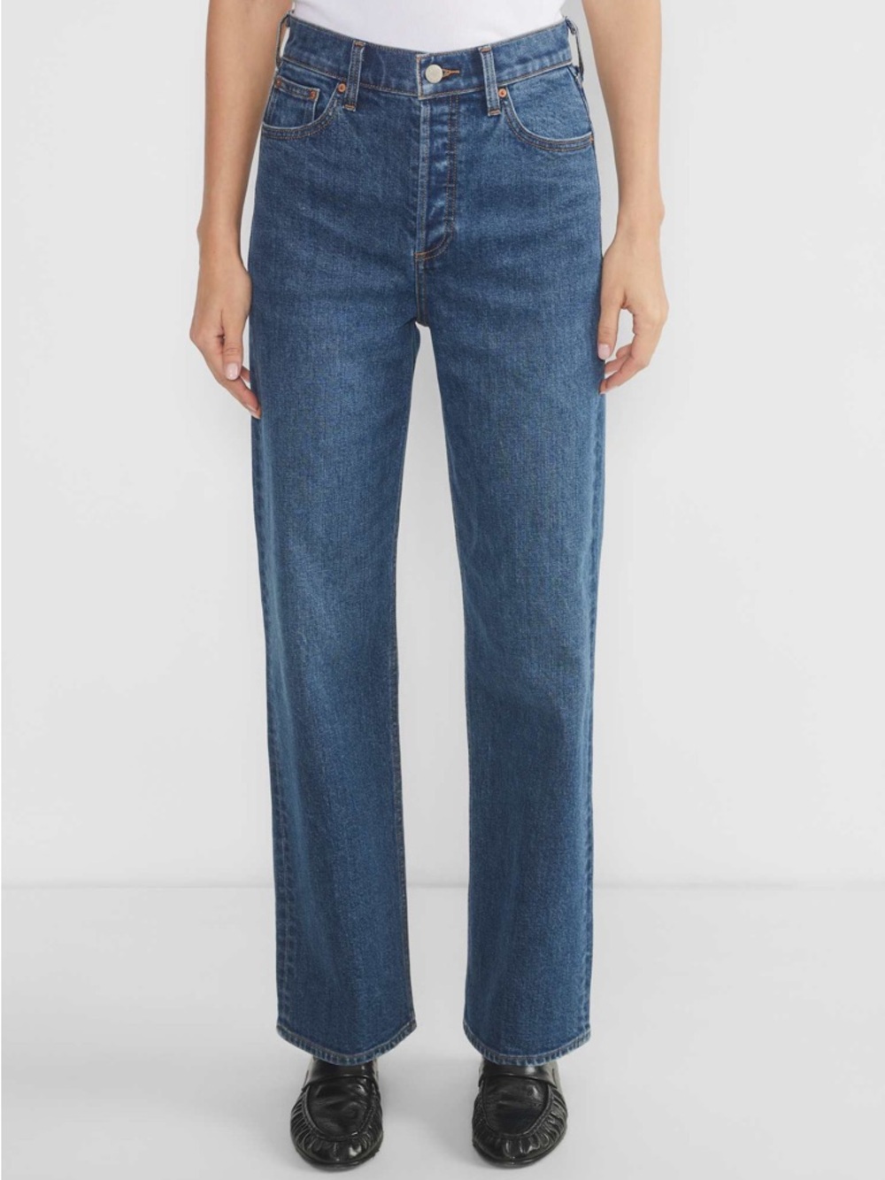 Denim Forum The Arlo Hi-Rise Straight Jean - Picture 2 of 8